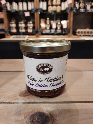 Pâte à tartiner pois chiche/chocolat bio 165 g.