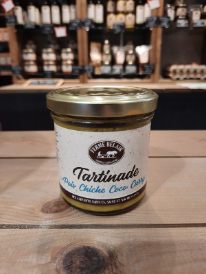 Tartinade pois chiche/coco/curry bio 150 g.