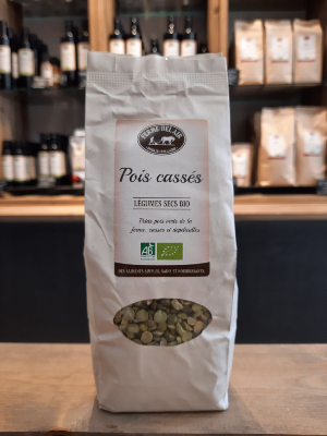 Pois cassés bio 500 g.