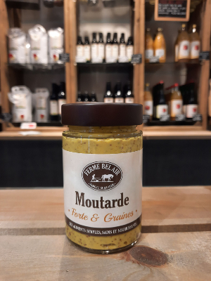 Moutarde forte et graines bio 200 g.